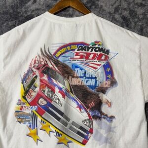 Vintage Nascar Daytona 500 2003 T-shirt The Great American Race White XL